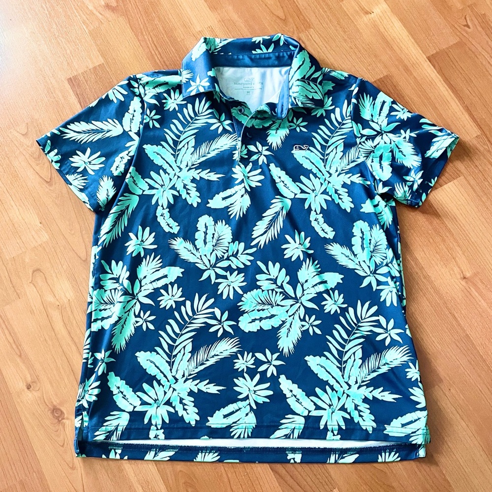 Vineyard Vines Breaker Floral Sankaty Polo